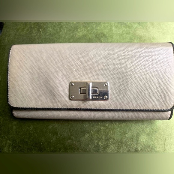 PRADA Like New With Box Saffiano Leather Long Wallet - Picture 1 of 8